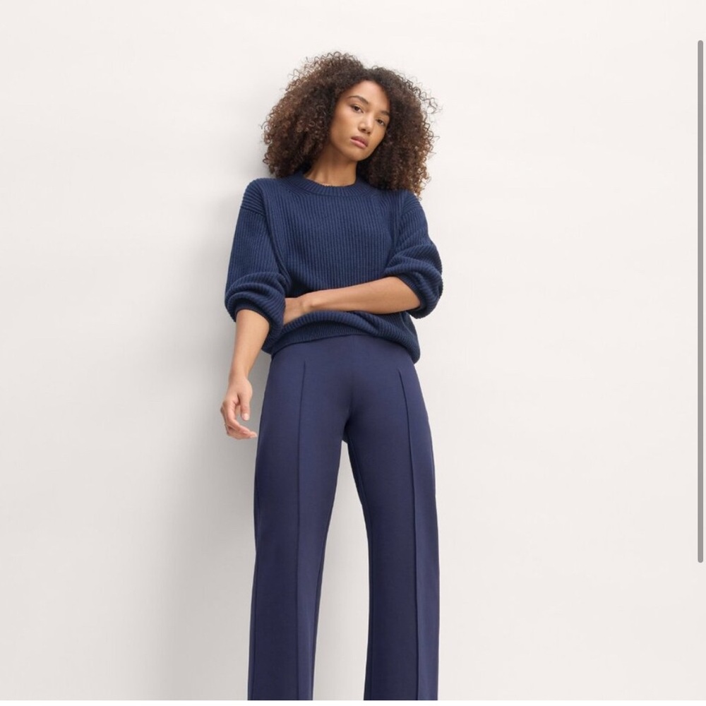NWOT Everlane Women's Dream Trouser in Navy, Size Extra Large